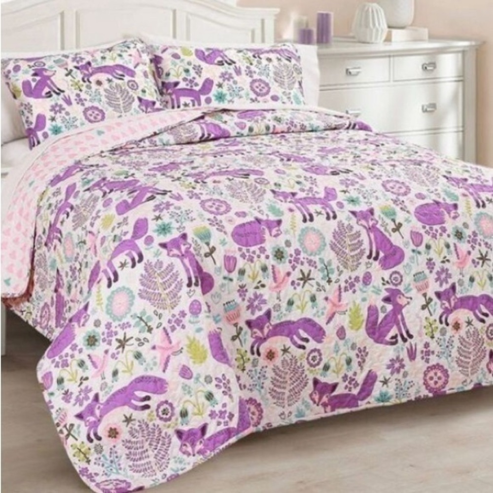 Lush Decor Pixie Fox Quilt Set